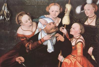 CRANACH, Lucas the Elder Hercules and Omphale (mk08) china oil painting image